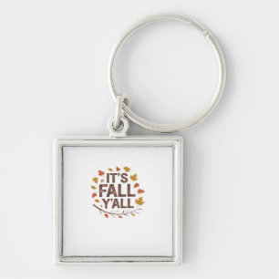 It’s Fall Y’all Retro Classic Design Key Ring