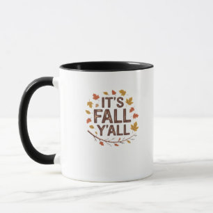 It’s Fall Y’all Retro Classic Design Mug