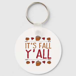 It’s Fall Y’all Sweater Thanksgiving Day Key Ring