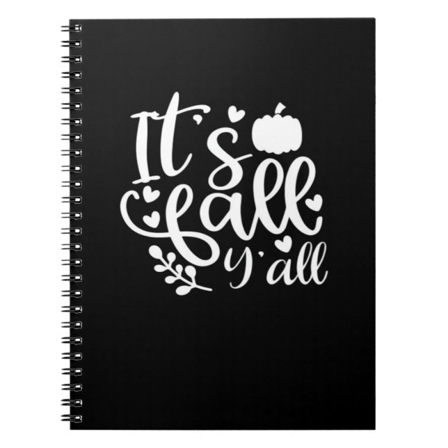 It’s Fall Y’all! Trendy Graphic Notebook (Front)