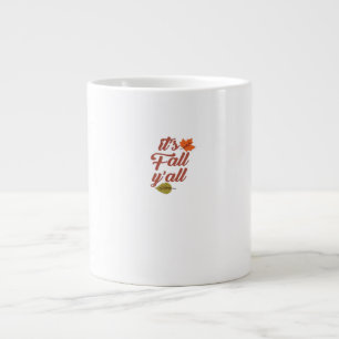 It’s Fall Y’all Trendy Meme Large Coffee Mug