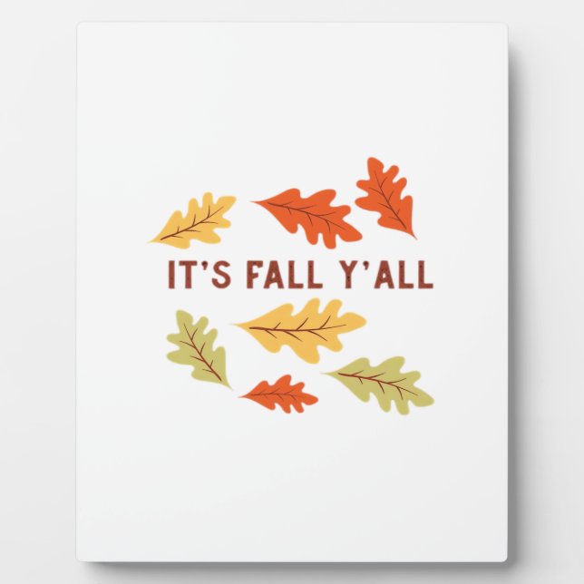It’s Fall Y’all Vintage Classic Plaque (Front)