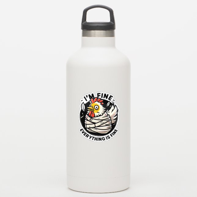 It s Fine Funny Chicken (Waterbottle)
