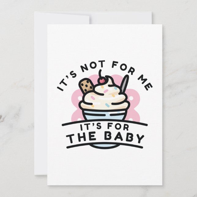 It’s For The Baby Thank You Card (Front)