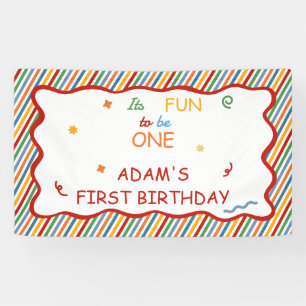 It’s Fun to Be One Colourful Stripe Banner
