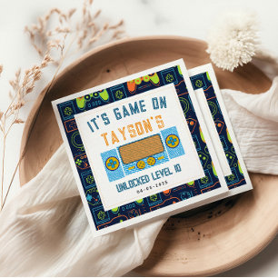 It’s Game On Napkins – Video Game Birthday Party
