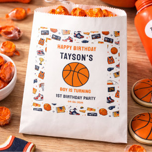 It’s Game Time Basketball 1st Birthday Rookie Year Favour Bag