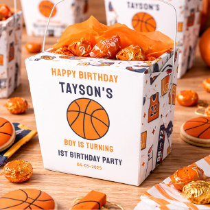 It’s Game Time Basketball 1st Birthday Rookie Year Favour Box