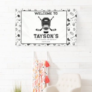 It’s Game Time Hockey 5th Birthday Party Banner