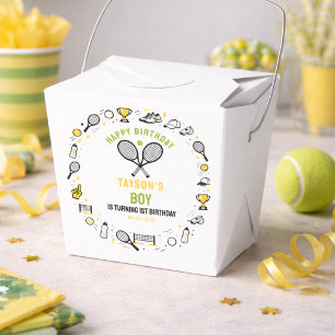 It’s Game Time Tennis 1st Birthday – Fun Kids  Favour Box