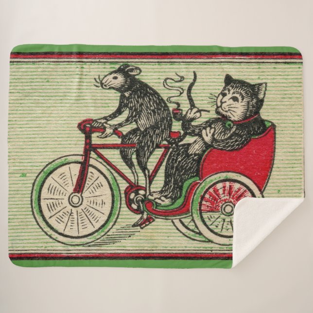 It’s good to be the cat sherpa blanket (Front (Horizontal))