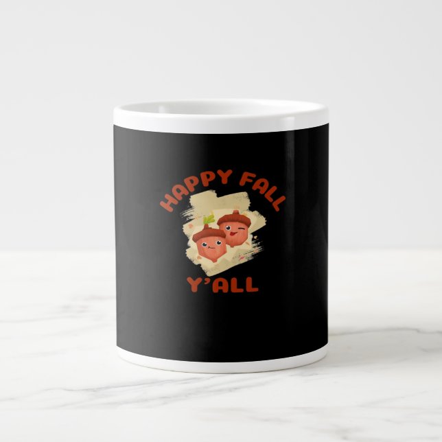 It’s Happy Fall Y’all Creative Casual Large Coffee Mug (Front)