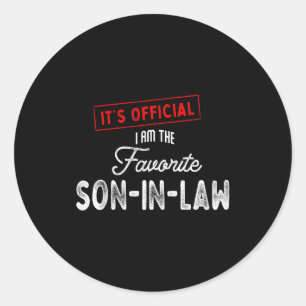 It’s I’m The Favorite Son-in-law Vintage Classic Round Sticker