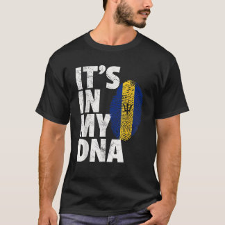 IT S IN MY DNA Barbados Flag Men Women Pride Roots T-Shirt