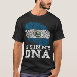 It_s In My DNA El Salvadoran Hispanic Gifts Flag o T-Shirt