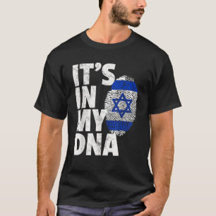 IT S IN MY DNA Israel Israeli Flag Pride National T-Shirt