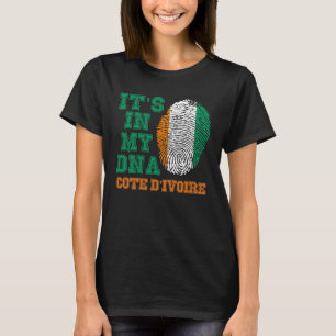 It s In My DNA Ivorian Flag Cote d Ivoire Ivory Co T-Shirt