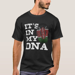 It s In My DNA Kenya Flag Kenyan Fingerprint Gifts T-Shirt