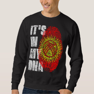 It S In My Dna Kyrgyzstan Flag Kyrgyzstani Sweatshirt
