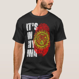 It S In My Dna Kyrgyzstan Flag Kyrgyzstani T-Shirt