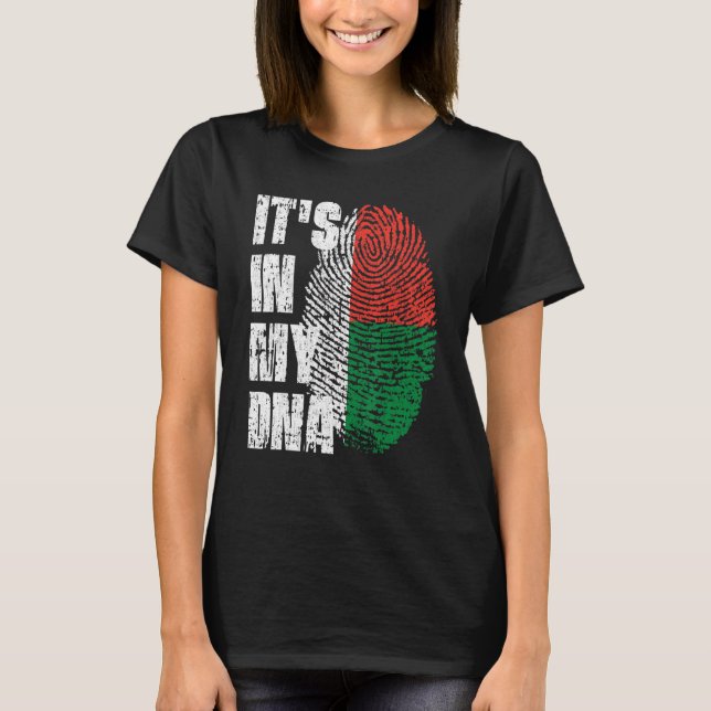 It S In My Dna Madagascar Flag Malagasy T-Shirt (Front)