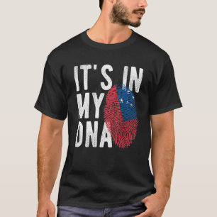 it s in my DNA Samoa flag Fingerprint T-Shirt