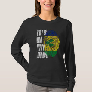 It S In My Dna St Vincent & Grenadines Flag Roots T-Shirt
