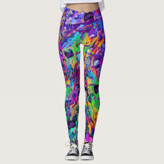 It’s Just Graffiti By CBDOilPrincess   Leggings