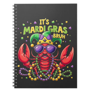 It’s Mardi Gras Bruh Funny Shrimp New Orleans Notebook
