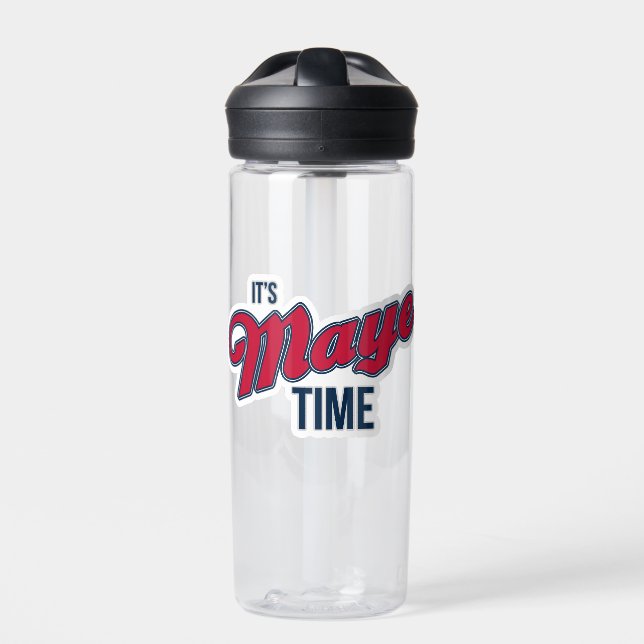 It’s Maye Time Water Bottle | Game Day Fan Gear (Front)