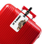It`s mine! Dog peeking photo Luggage Tag<br><div class="desc">Add a touch of personality and fun to your travel gear with our "It's Mine!" Dog Peeking Luggage Tag. This charming luggage tag features an adorable dog peeking with curious eyes, complemented by the bold and playful text "IT'S MINE!" This design not only adds a unique flair to your suitcase...</div>