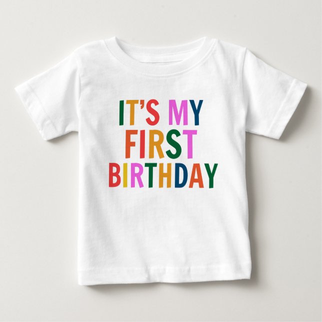  It’s My 1st Birthday Baby T-Shirt (Front)