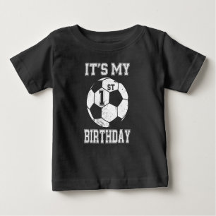 It’s My 1st Birthday Soccer Design for Kids Baby T-Shirt