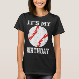 It’s My Birthday Baseball Vintage Style T-Shirt