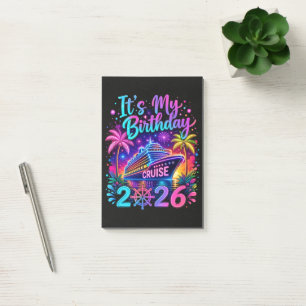 It’s My Birthday Cruise 2026 Post-it Notes