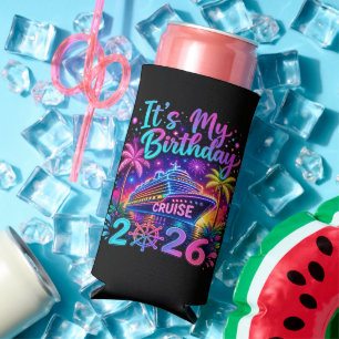 It’s My Birthday Cruise 2026 Seltzer Can Cooler