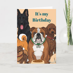 It’s My Birthday Folded Greeting Card