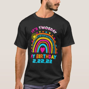 It’S My Birthday Twosday 02-22-2022 February 2Nd T-Shirt