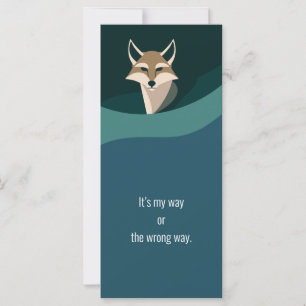 “It’s my way” Bookmark – J to G