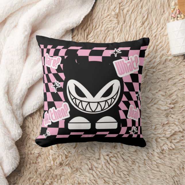 It’s Not Labubou, It’s Lachouchou | Pink Aesthetic Cushion (Blanket)