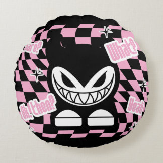 It’s Not Labubou, It’s Lachouchou | Pink Aesthetic Round Cushion