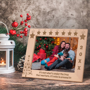 It’s Not What’s Under the Christmas Tree & Stars Etched Frames