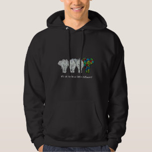 It S Ok To Be A Little Different Elephant Autism Hoodie