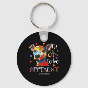 It’s Ok To Be Different - Autism Awareness Dog Key Ring