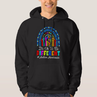 It S Ok To Be Different Autism Awareness Leopard R Hoodie