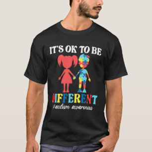 It s Ok To Be Different Autism Awareness Month Kid T-Shirt