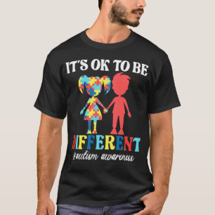 It s Ok To Be Different Autism Awareness Month Kid T-Shirt