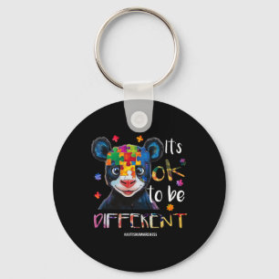 It’s Ok To Be Different - Autism Awareness Panda Key Ring