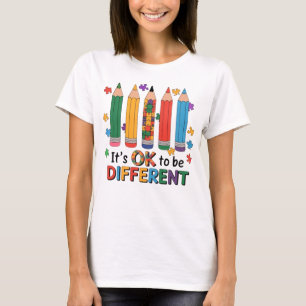 It’s OK to be Different Autism Awareness Teacher T-Shirt