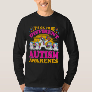 It S Ok To Be Different Autism Awareness Unicorn T-Shirt